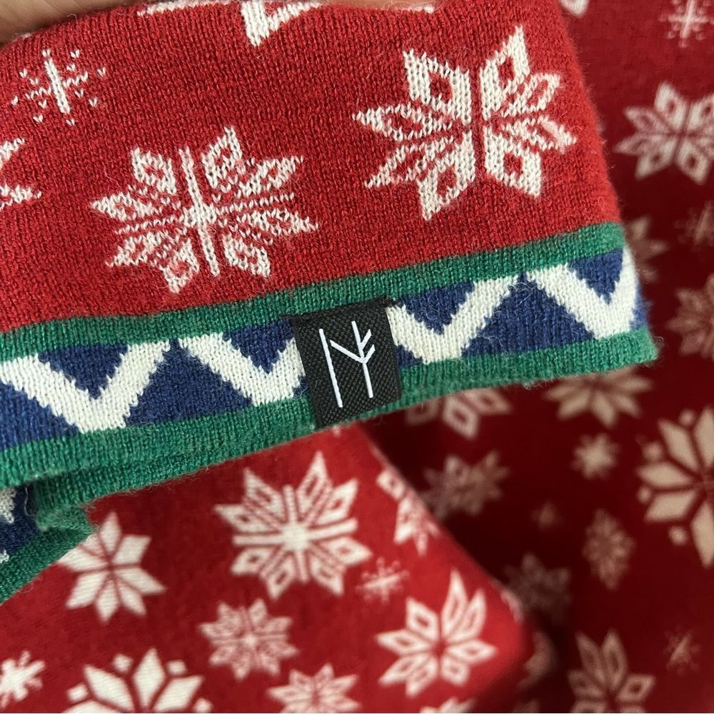Neve Jane 1/4 Zip Pullover Merino Wool Sweater in Tango M NWOT - Picture 12 of 13